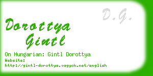 dorottya gintl business card